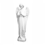 STANDING ANGEL OUTDOOR STATUE - 24" WHITE