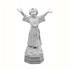 DIVINO NIÑO OUTDOOR STATUE - 32" GRAY