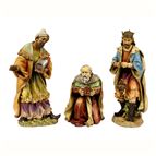 PAINTED NATIVITY - SET OF THREE WISE MEN (27" SCALE)