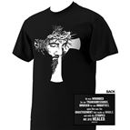FACE OF CHRIST - ISAIAH 53 CROSS T-SHIRT