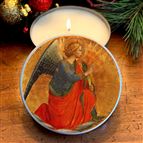 ANNUNCIATION (ANGELICA) - BIBLICAL OIL CANDLE TIN