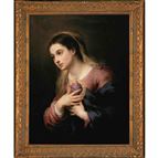SORROWFUL AND IMMACULATE HEART OF MARY FRAMED CANVAS