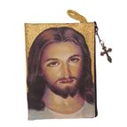 FACE OF JESUS - TAPESTRY ROSARY POUCH