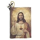 SACRED & IMMACULATE HEARTS ICON - TAPESTRY ROSARY POUCH