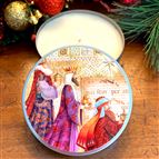 THREE KINGS (GIFTS OF THE MAGI) - BIBLICAL OIL CANDLE TIN