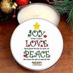 JOY, LOVE, PEACE (AMBER & FIG) -  BIBLICAL OIL CANDLE TIN