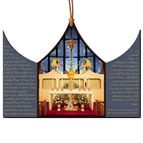 OUR LADY OF THE ANGELS CHAPEL TRIPTYCH ORNAMENT