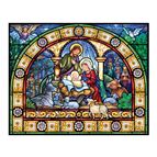 STAINED GLASS HOLY NIGHT - 1000 PC. PUZZLE