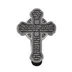 IRISH BLESSING CROSS - VISOR CLIP