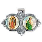 OUR LADY OF GUADALUPE & ST. JUDE VISOR CLIP