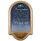 PERSONALIZED HOLY WATER FONT - MARRIAGE (1 CORINTHIANS 13:4-8)