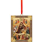 BYZANTINE NATIVITY ICON ORNAMENT - 3"