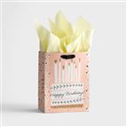 HAPPY BIRTHDAY (CAKE) GIFT BAG (WITH TISSUE PAPER)
