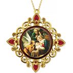 NATIVITY GOLD FILIGREE ORNAMENT