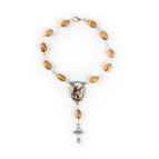 ST.  MICHAEL OILVE WOOD AUTO ROSARY