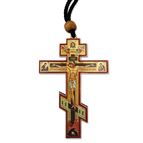 THREE BAR SMALL CRUCUIFIX WITH CORD